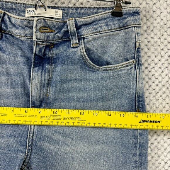 Zara Jeans Women US8 Blue Light Wash Denim Skinny High Rise Stretch - Picture 14 of 14